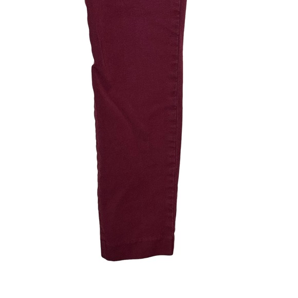 Old Navy Women's Pixie Pants Hi-Rise Skinny Chino Secret Slim Pockets Red Wine 2 - Picture 3 of 10